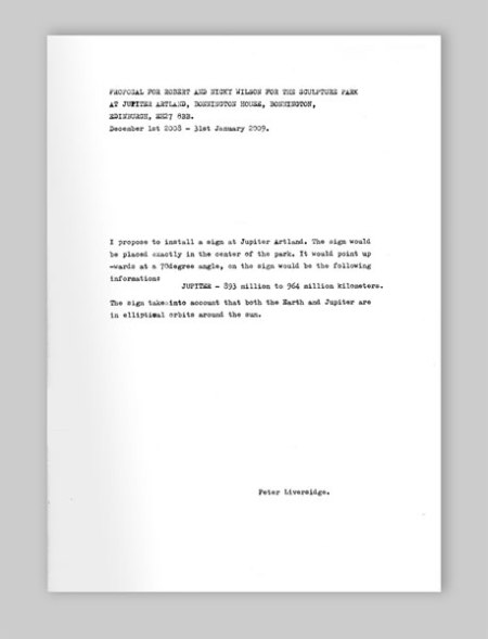 A proposal by Peter Liversidge