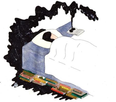 "I cannot sleep unless I am surrounded by books."