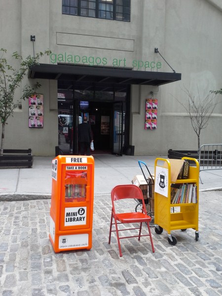 Photo of a comparable mini-lending library in Brooklyn.